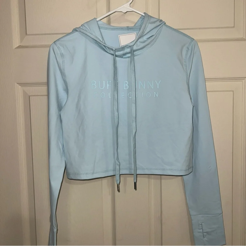 BuffBunny Light Blue Crop Top - Picture 5 of 5